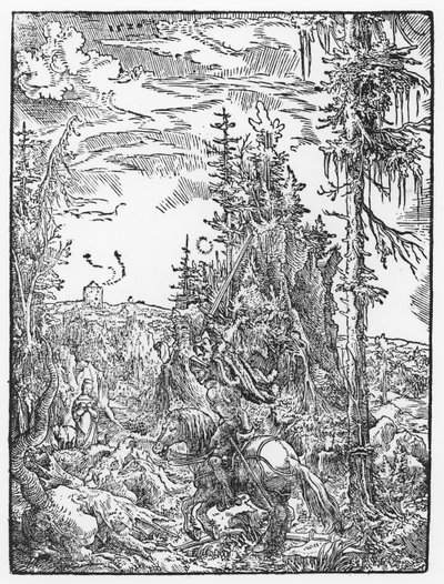 St. George and the Dragon by German School